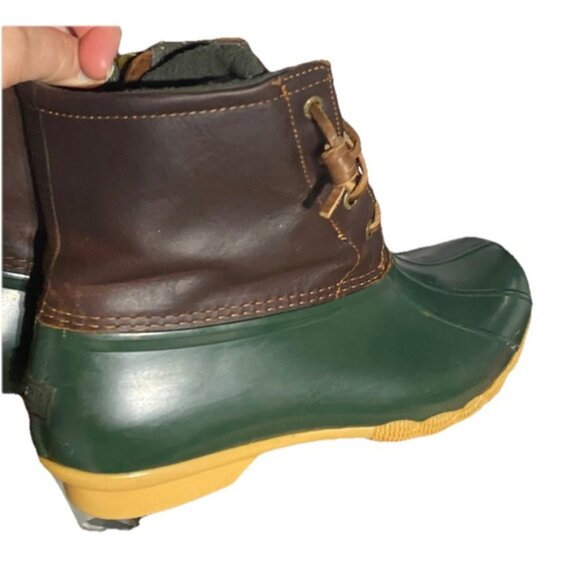 Sperry Brown and Green Ankle Boots - Picture 3 of 10